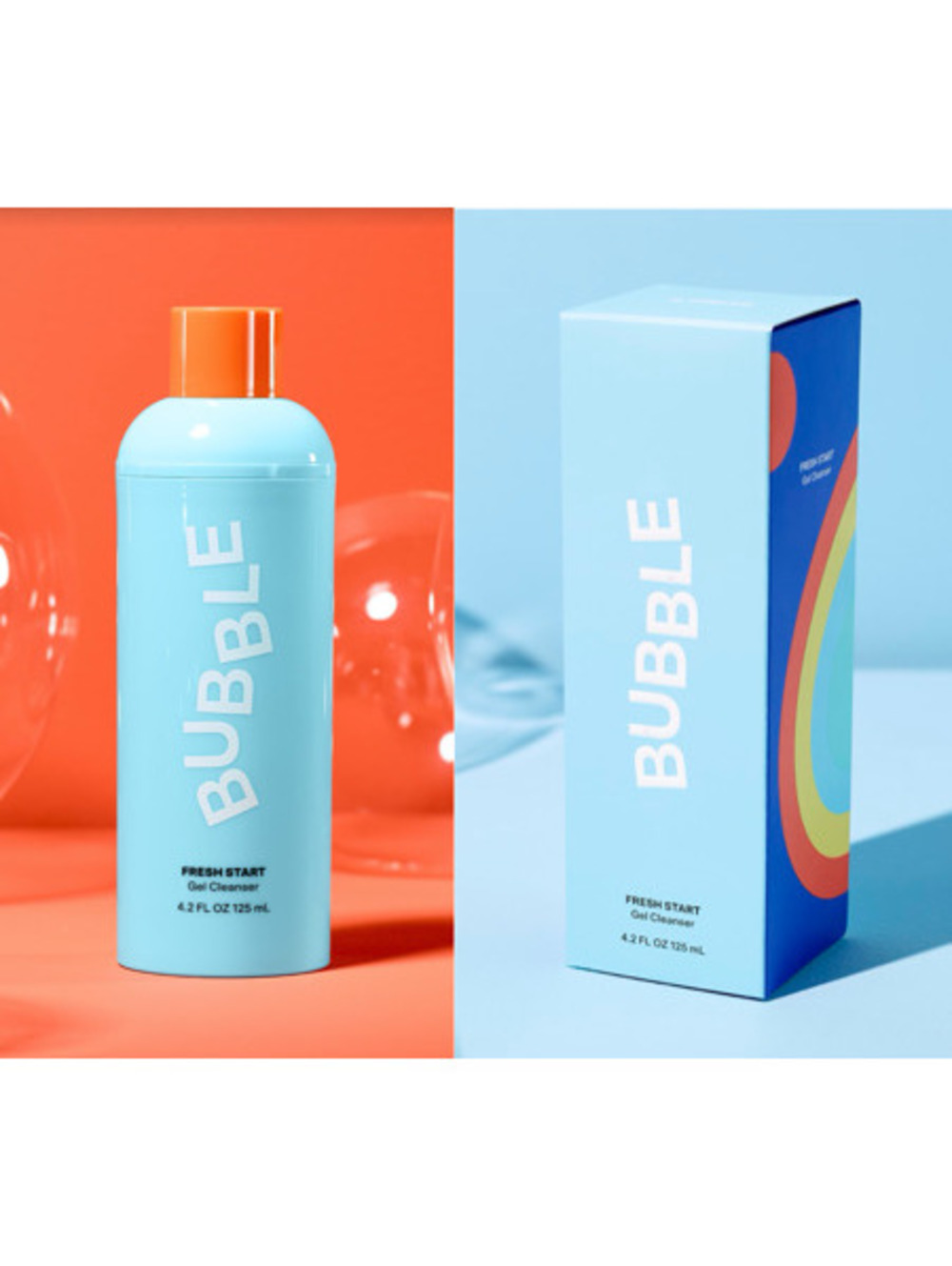 Bubble Skincare Fresh Start Gel Facial Cleanser, All Skin Types, 4.2oz/NEWinbox